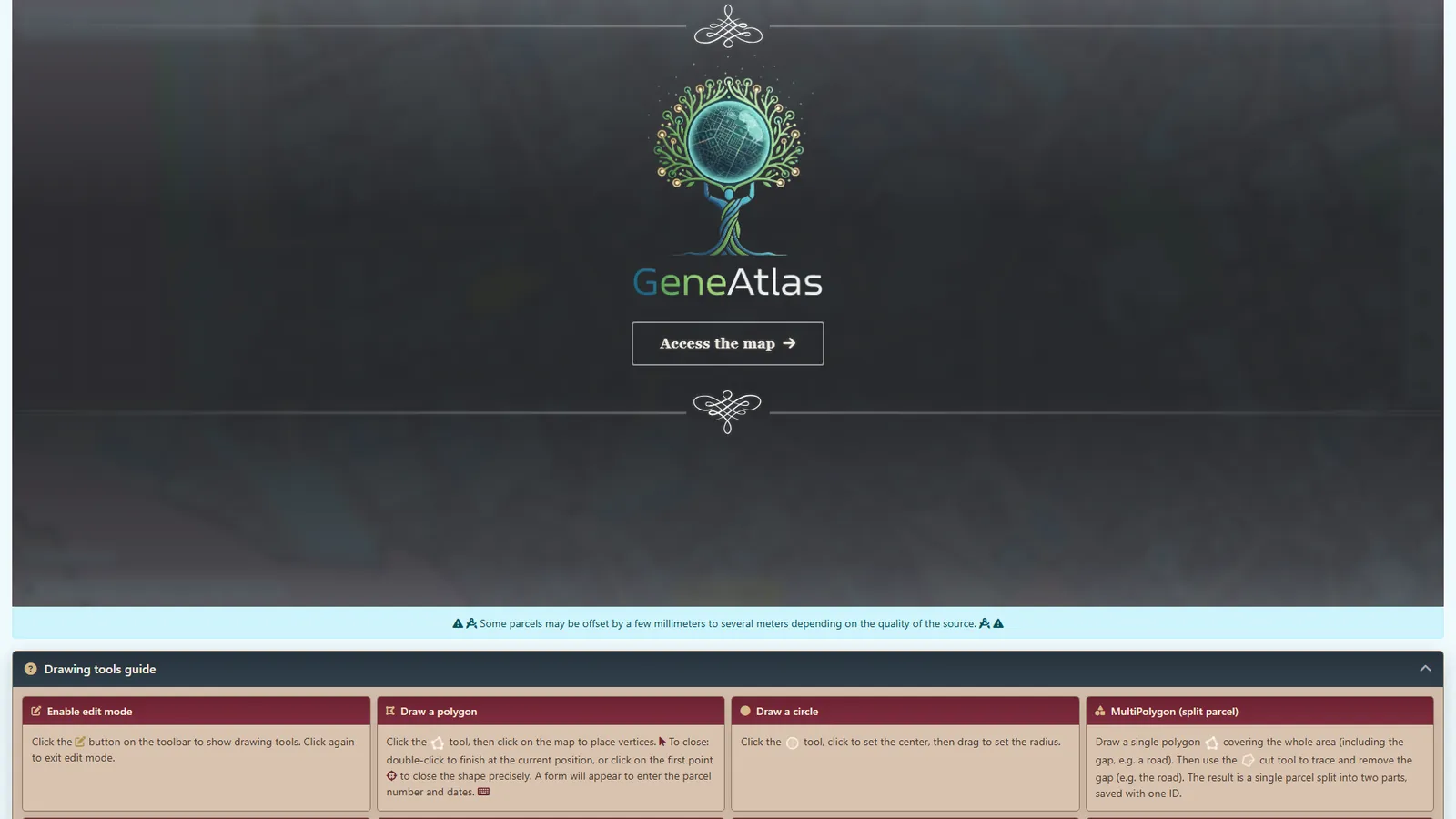 GénéAtlas — georeferenced historical cadastre
