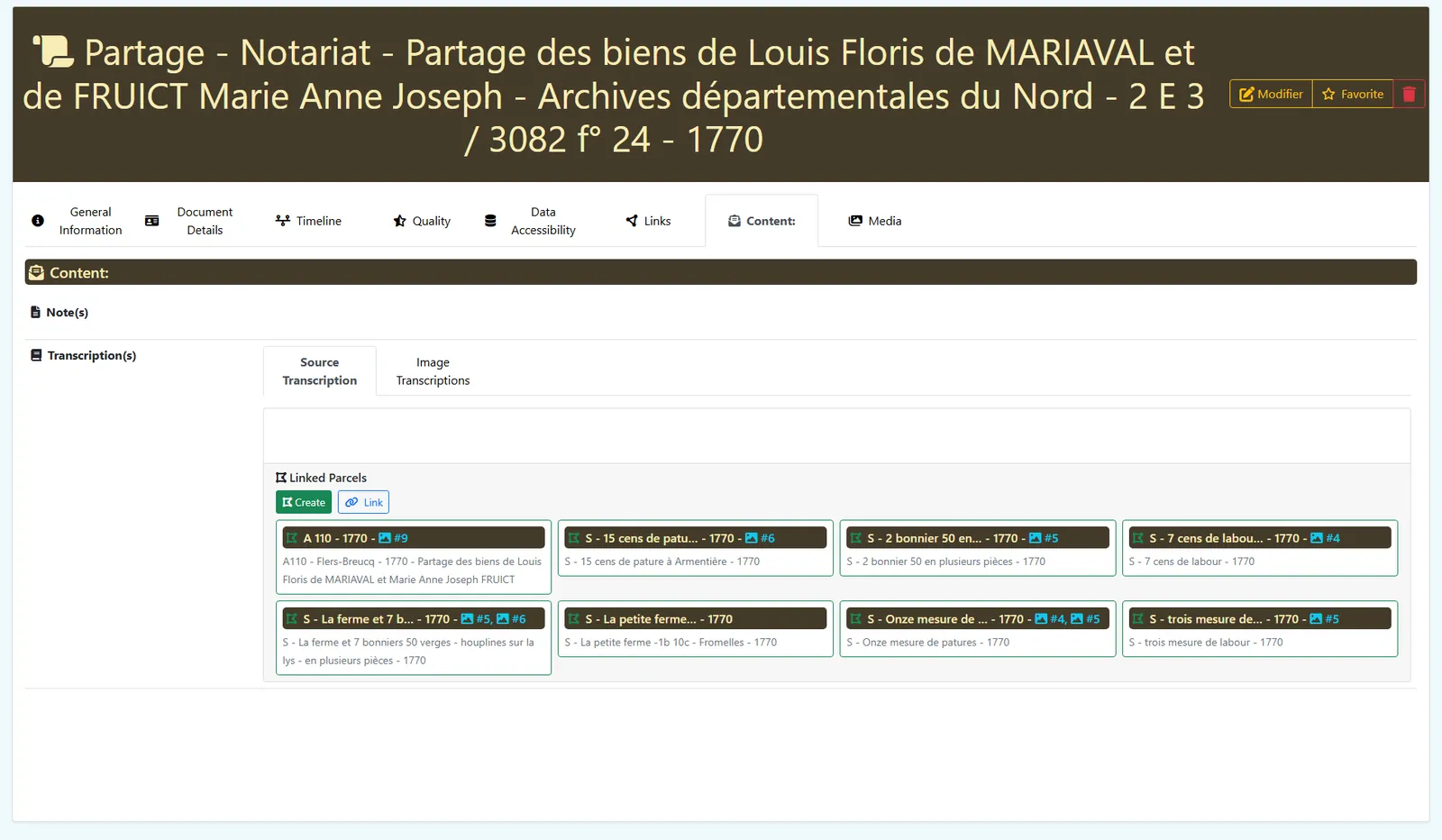 Source content tab